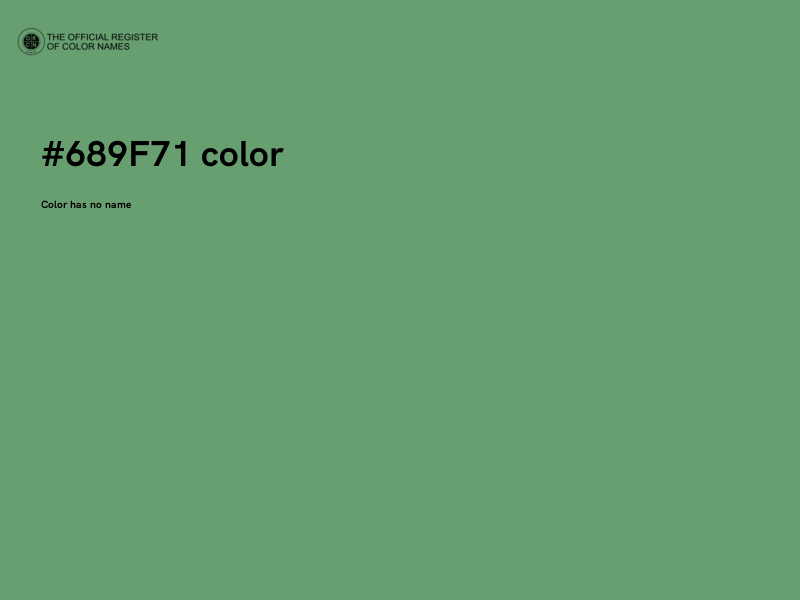 #689F71 color image
