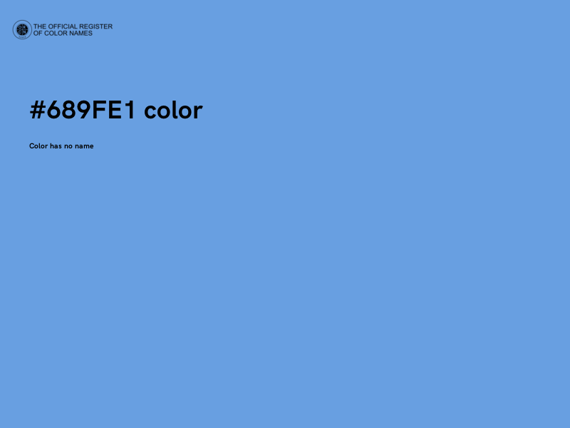 #689FE1 color image