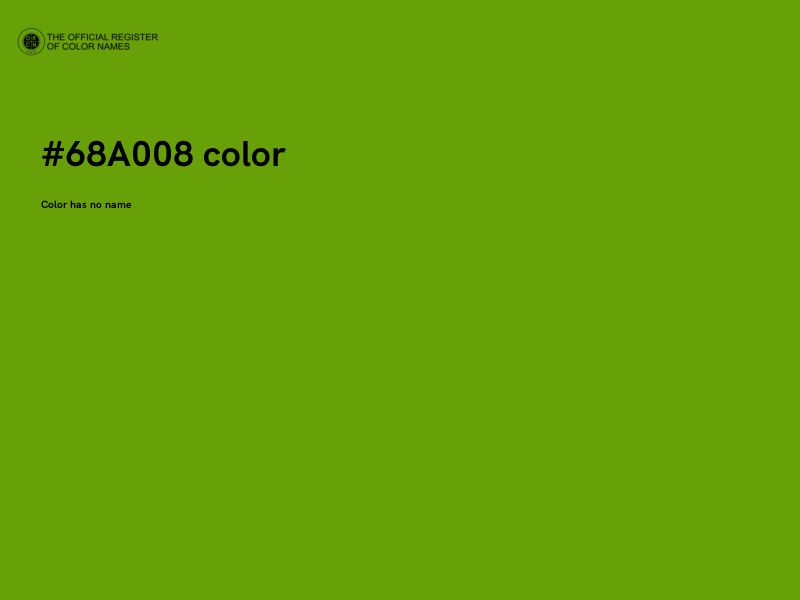 #68A008 color image