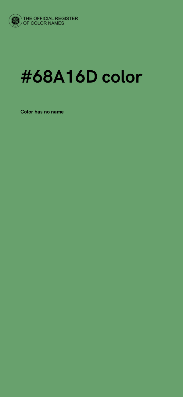 #68A16D color image