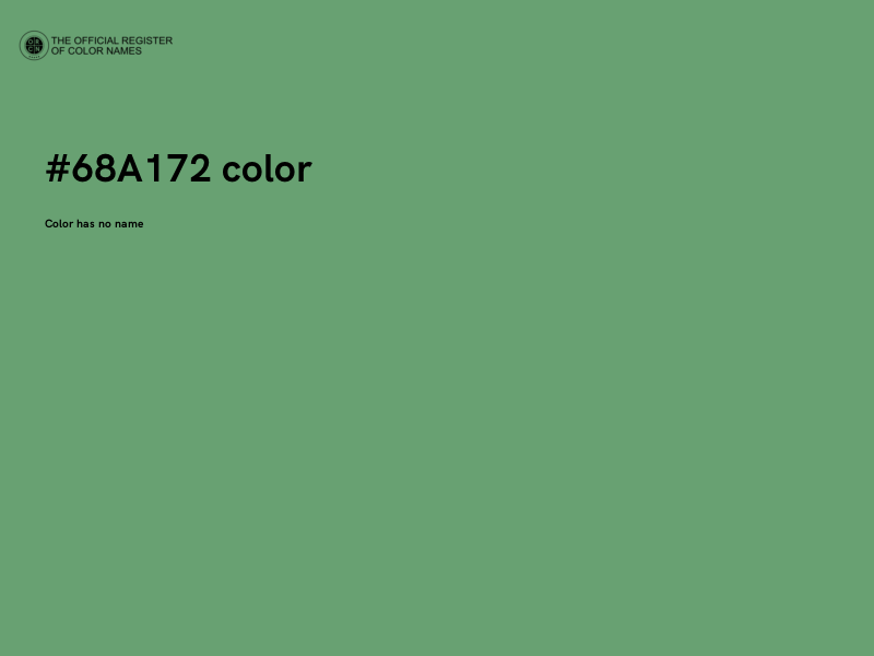 #68A172 color image