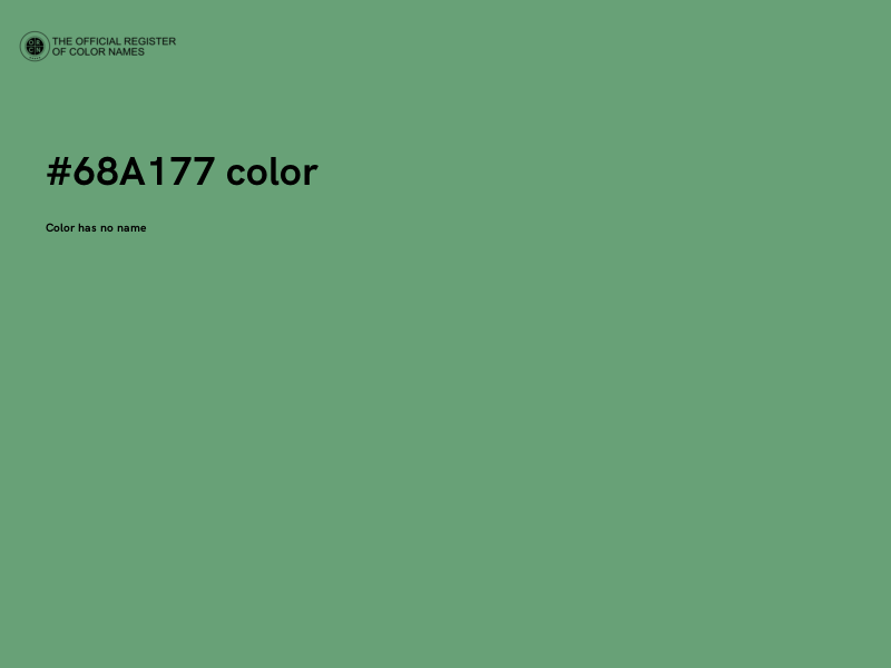#68A177 color image
