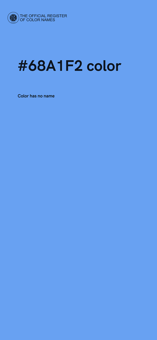 #68A1F2 color image