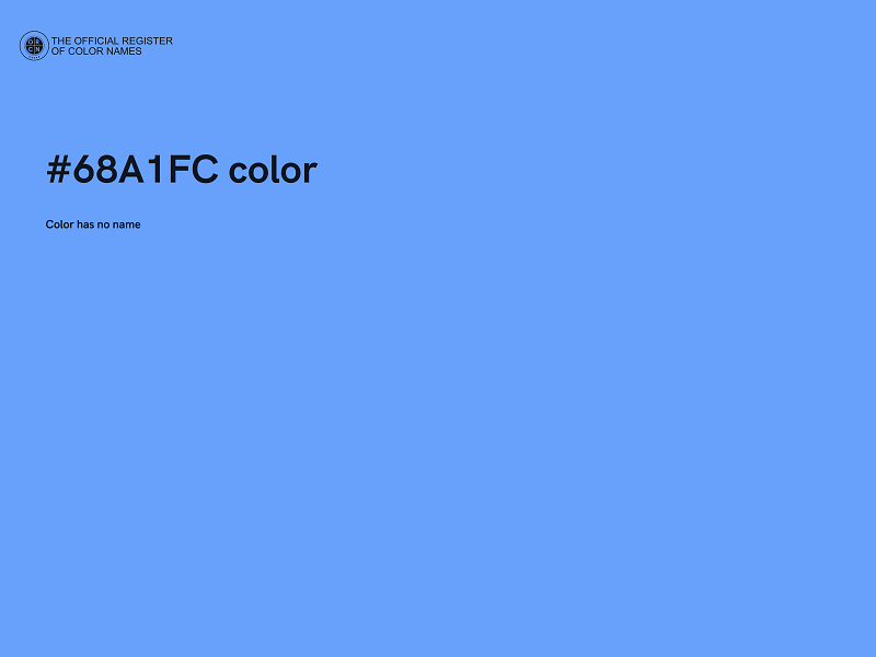#68A1FC color image