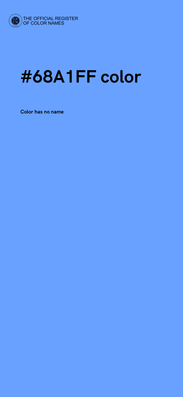 #68A1FF color image