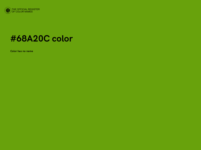 #68A20C color image