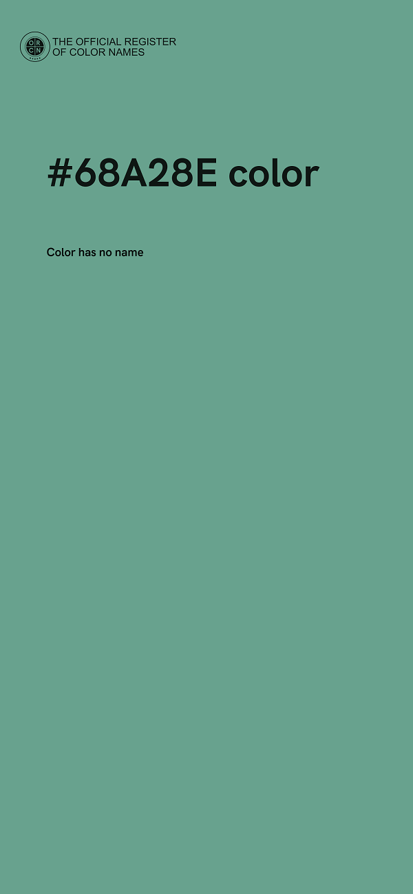 #68A28E color image