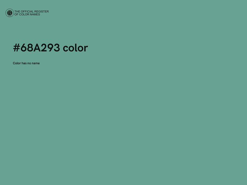 #68A293 color image