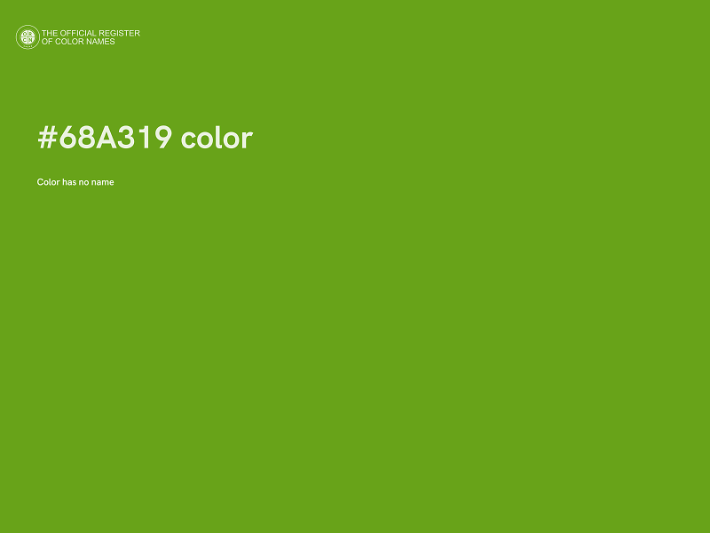 #68A319 color image