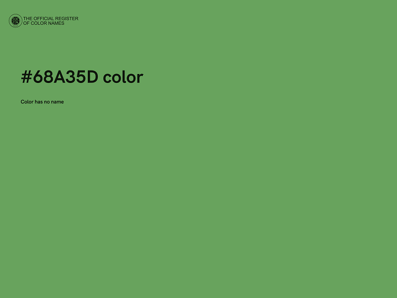 #68A35D color image