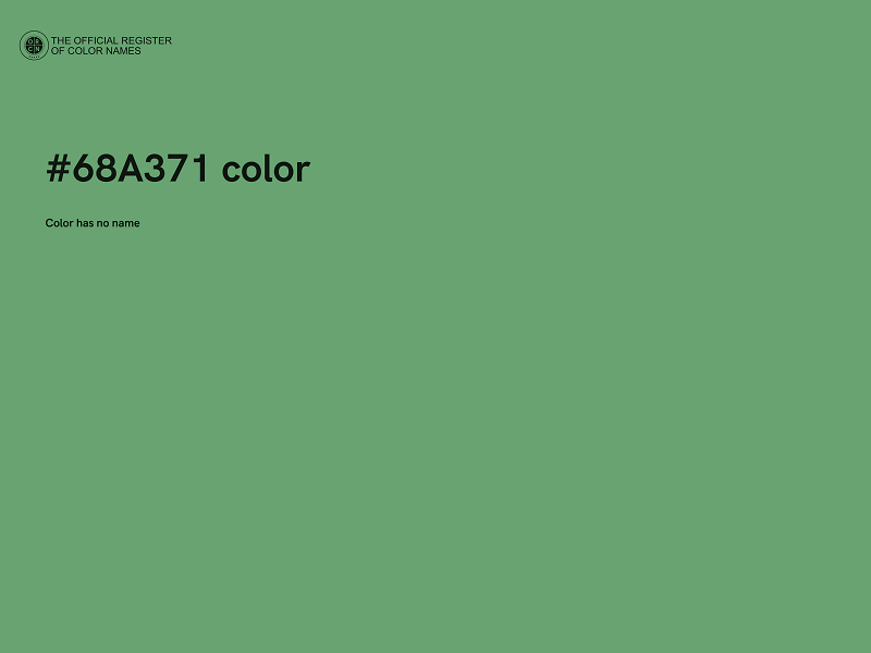 #68A371 color image