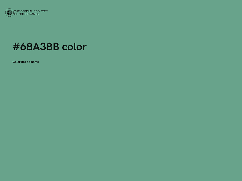 #68A38B color image