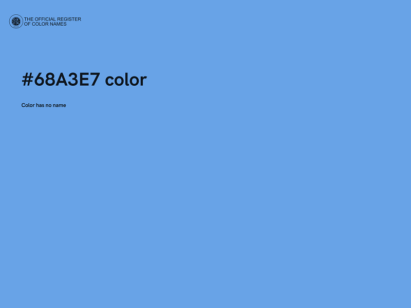 #68A3E7 color image