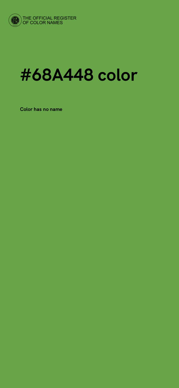 #68A448 color image