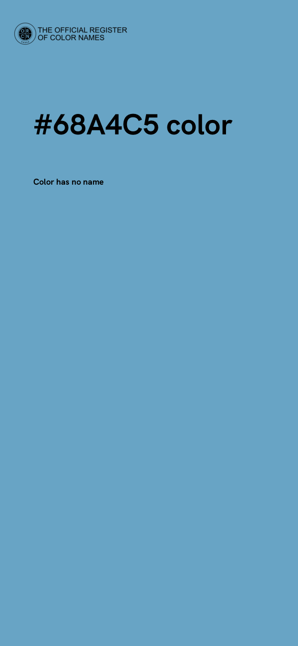 #68A4C5 color image