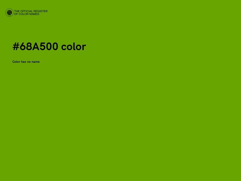 #68A500 color image