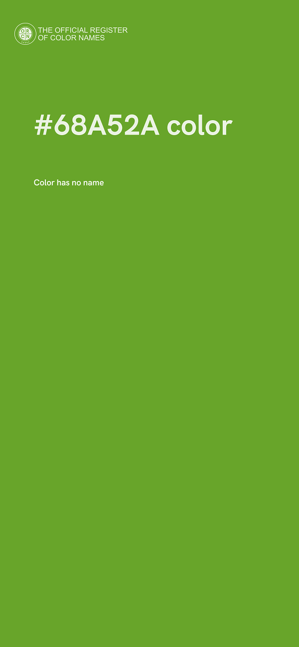 #68A52A color image