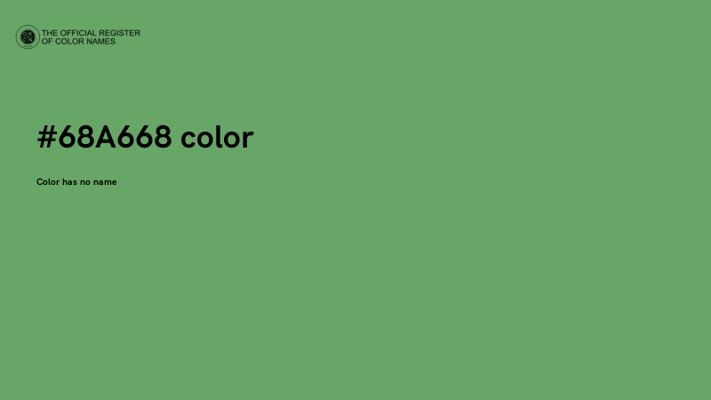 #68A668 color image
