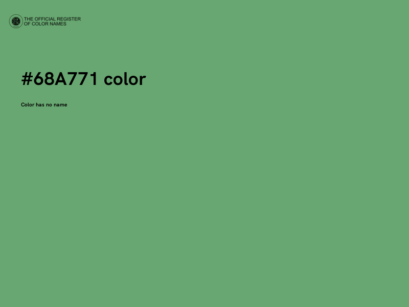 #68A771 color image