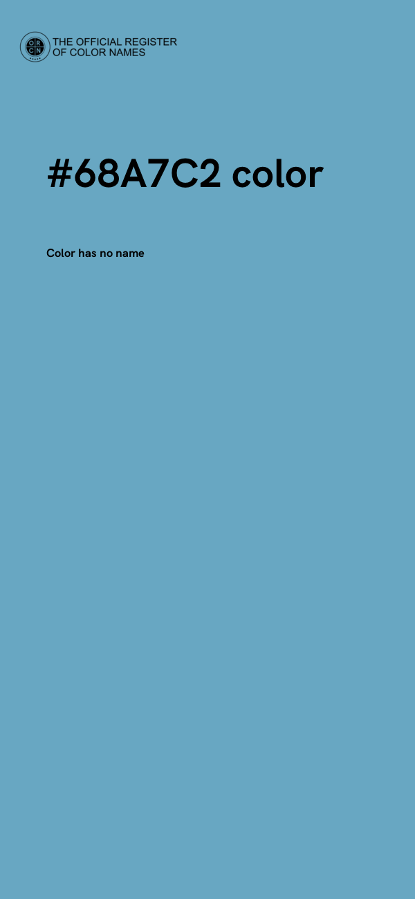 #68A7C2 color image