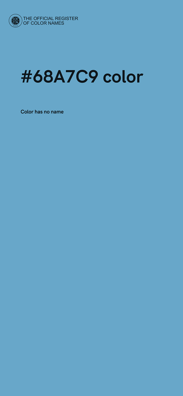 #68A7C9 color image
