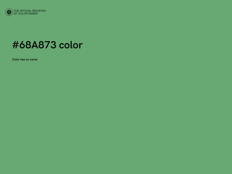 #68A873 color image