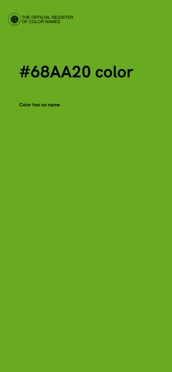 #68AA20 color image