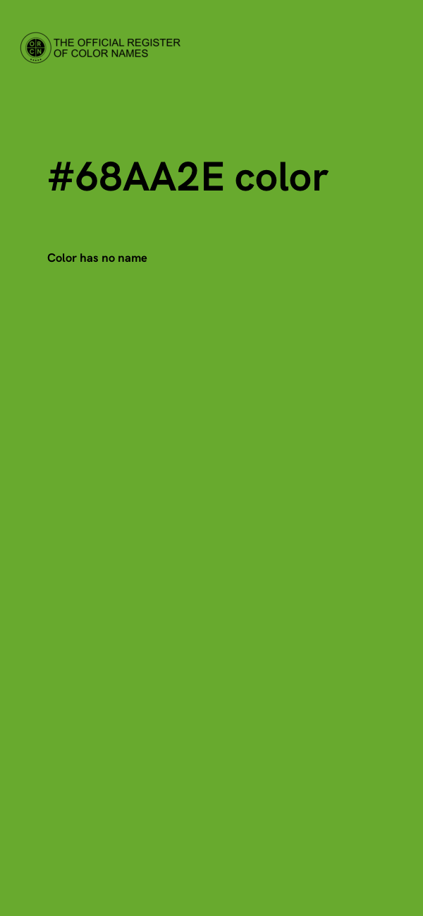 #68AA2E color image