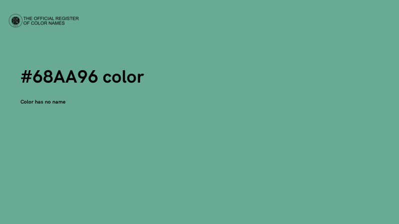 #68AA96 color image