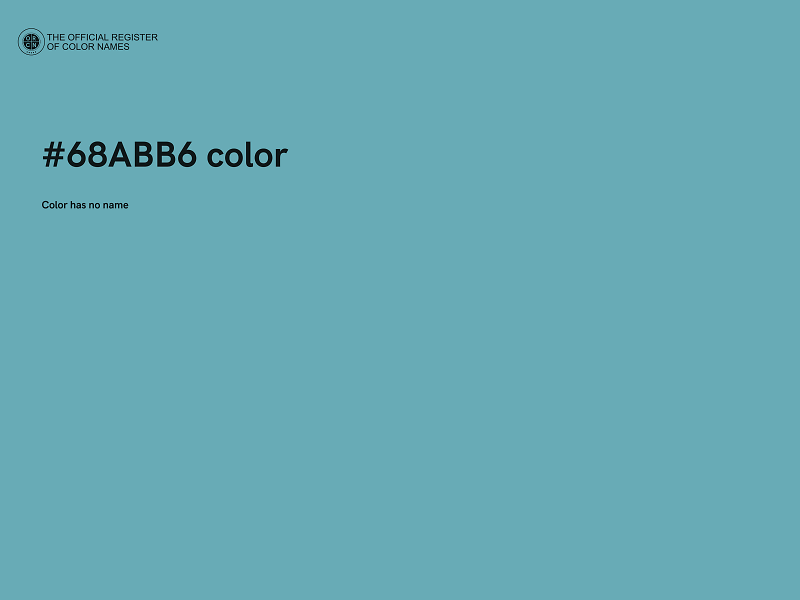 #68ABB6 color image