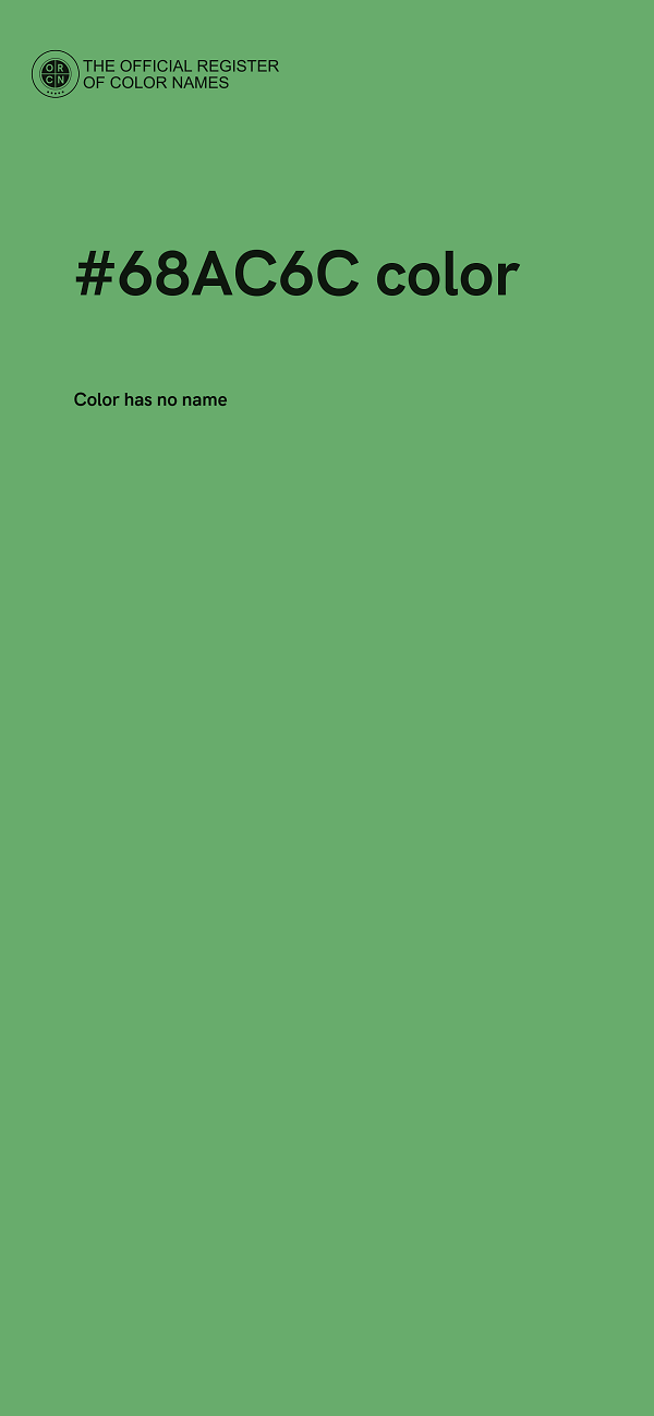 #68AC6C color image