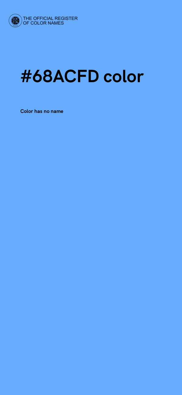 #68ACFD color image