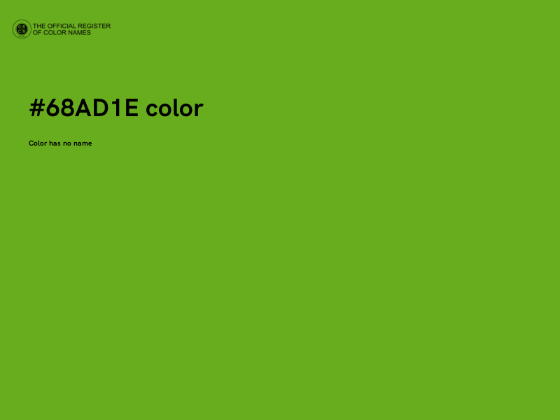 #68AD1E color image