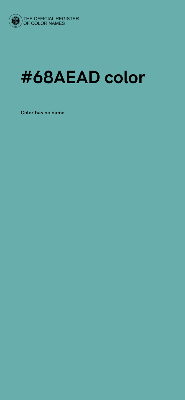 #68AEAD color image