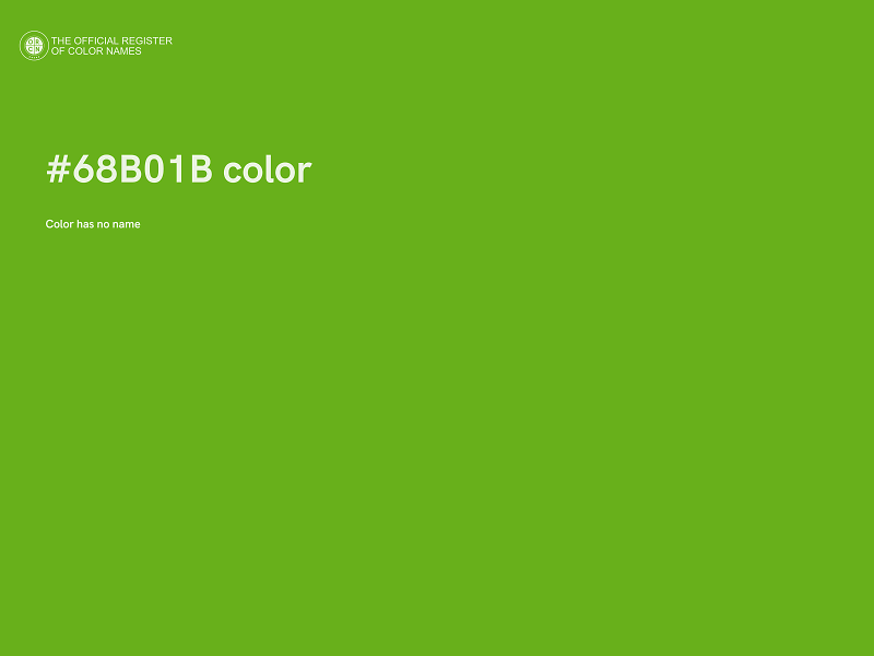 #68B01B color image