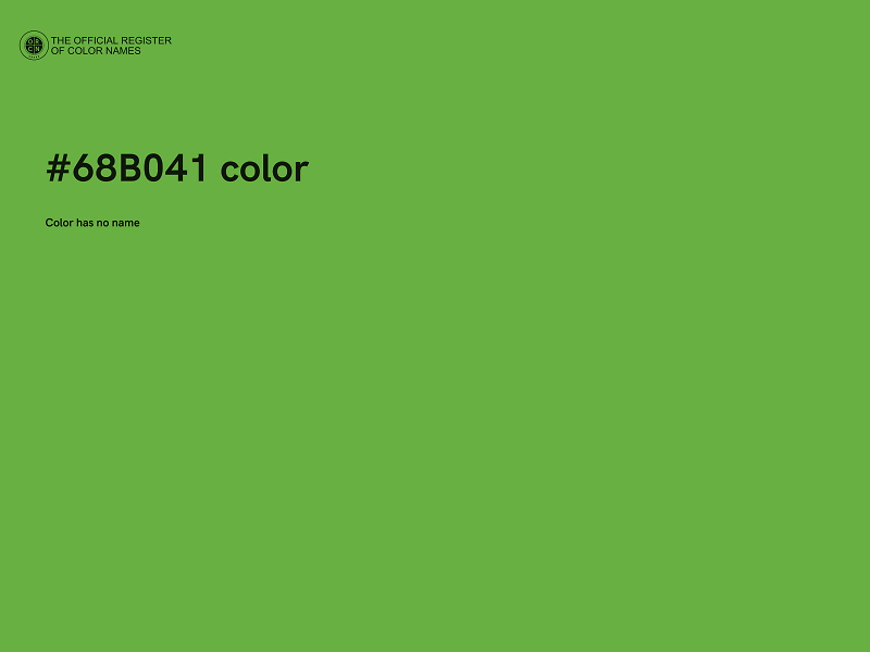 #68B041 color image