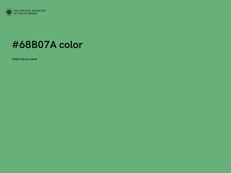 #68B07A color image