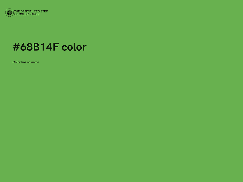 #68B14F color image