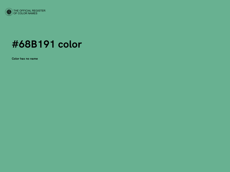 #68B191 color image