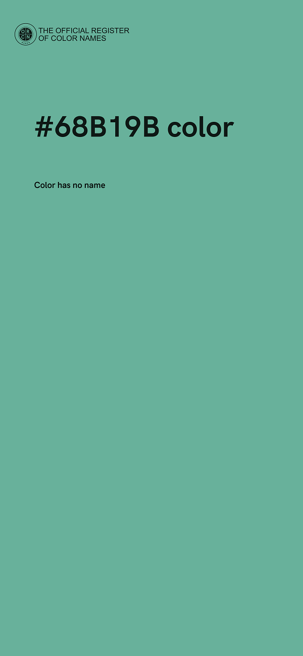 #68B19B color image