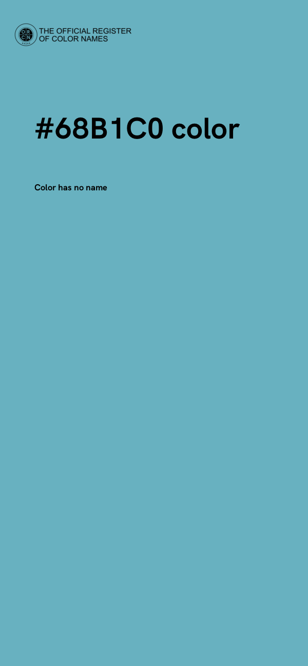#68B1C0 color image