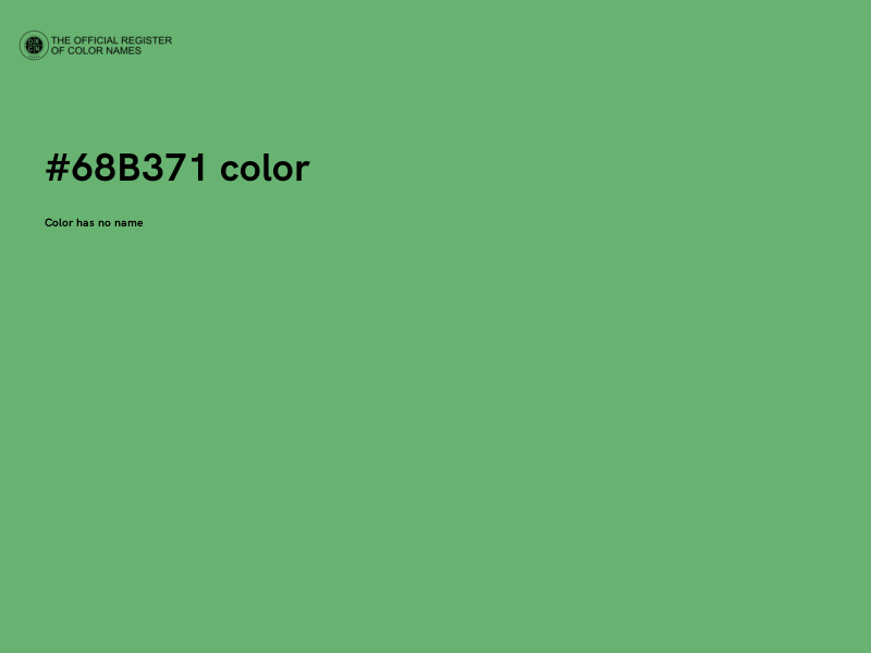 #68B371 color image