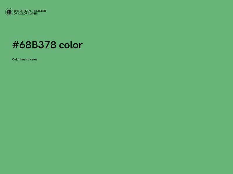 #68B378 color image