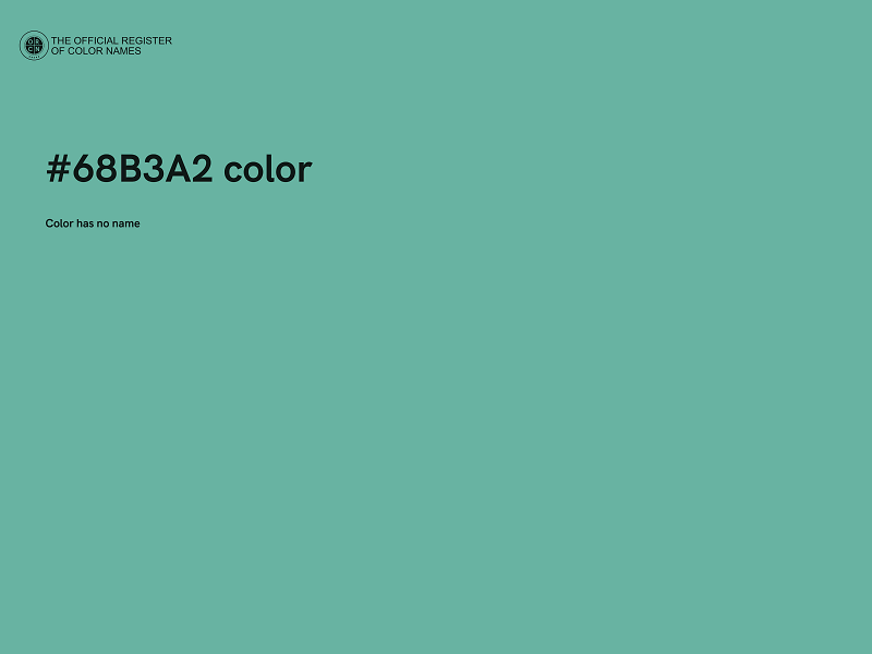 #68B3A2 color image