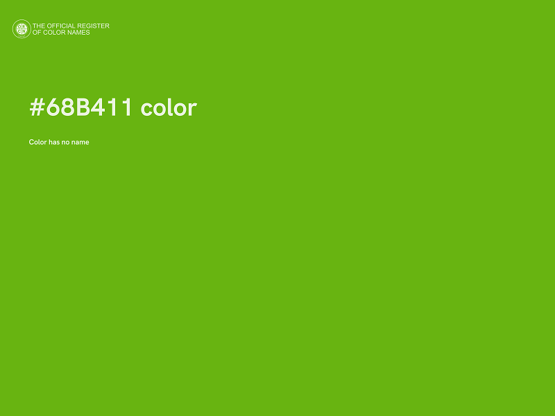 #68B411 color image