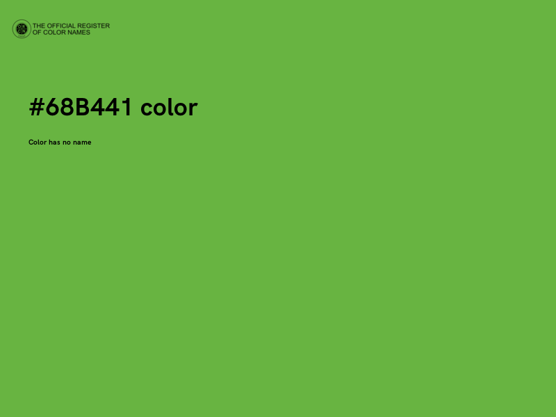 #68B441 color image