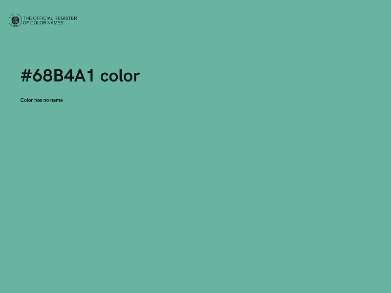 #68B4A1 color image