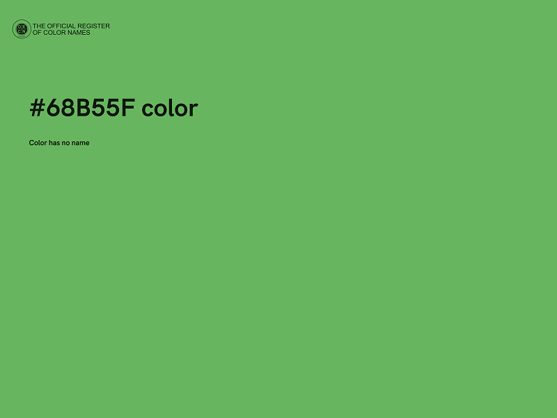 #68B55F color image