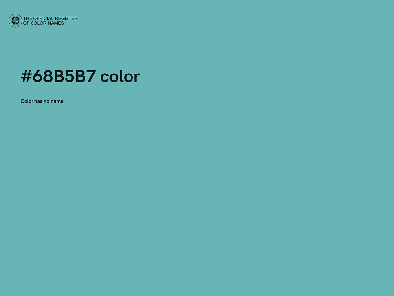 #68B5B7 color image