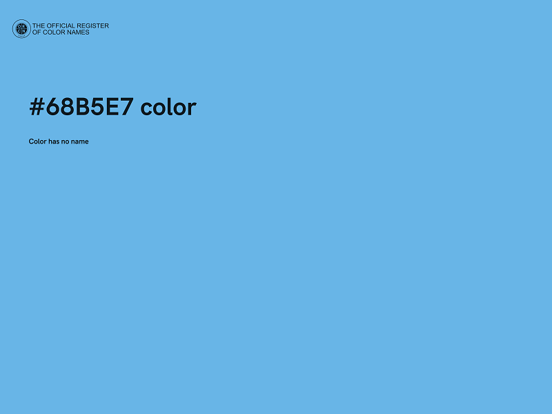 #68B5E7 color image